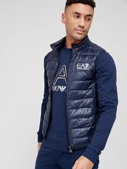 Image of EA7 Emporio Armani Core ID Logo Padded Gilet - Navy Size M Men