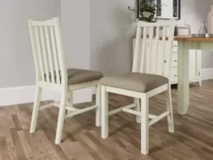 Image of Kenmore Patterdale White Wooden Dining Chair