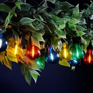 Image of Festive LED Filament Connectable Outdoor Festoon Light Multi-Coloured