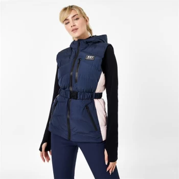 Image of Jack Wills Ski Colour Block Gilet - Navy/Pink