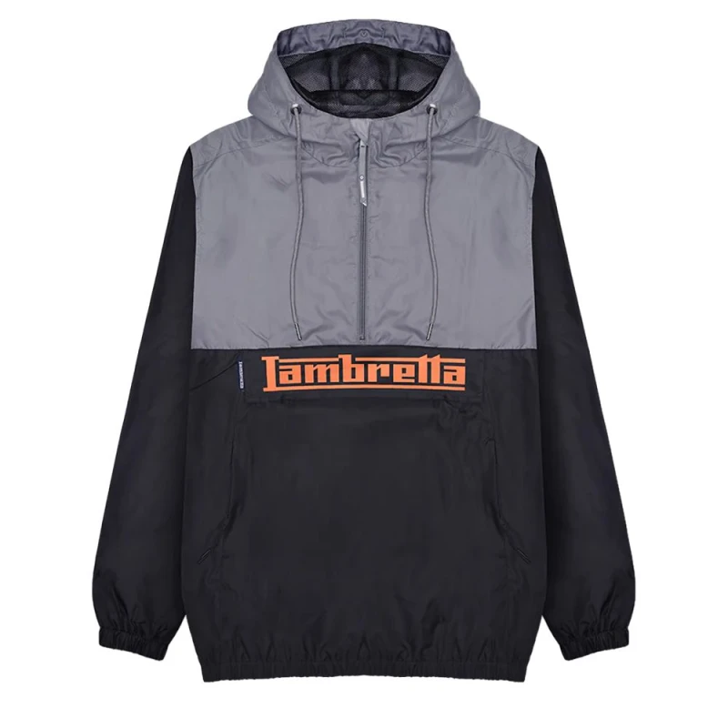 Image of Lambretta Lambretta Men Scooter Overhead Jacket in Black Size: large Black L Male 5063703657709