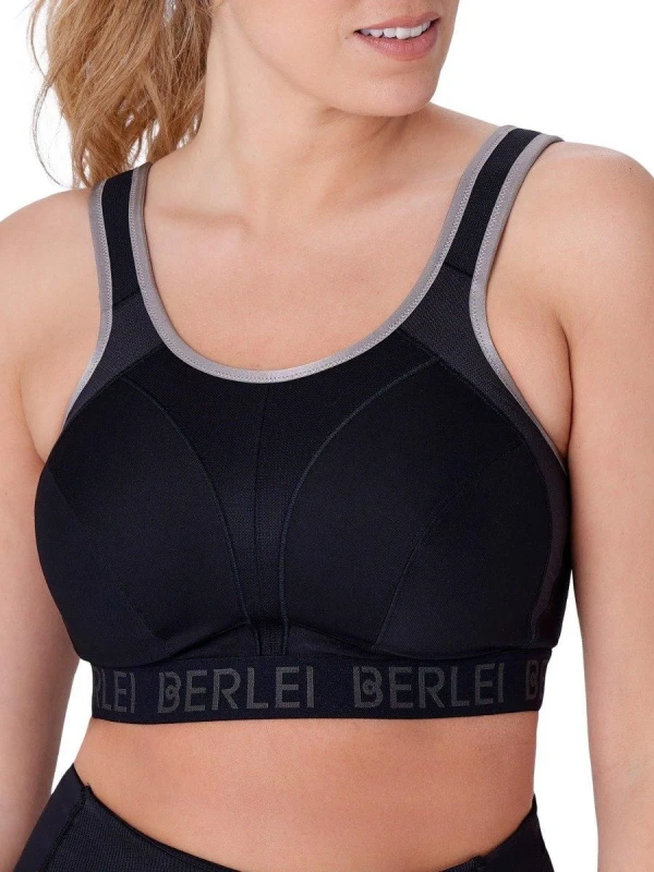 Image of Berlei Womens Extreme Impact Sports Bra - Black Size: 30DD Black Female 30DD