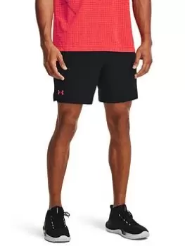 Image of Under Armour Mens Training Vanish Woven 6" Grphic Shorts, Black, Size L, Men