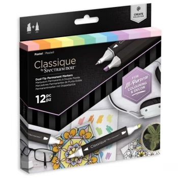 Image of Spectrum Noir Classique Create Marker Pen Set Pastel Set of 12