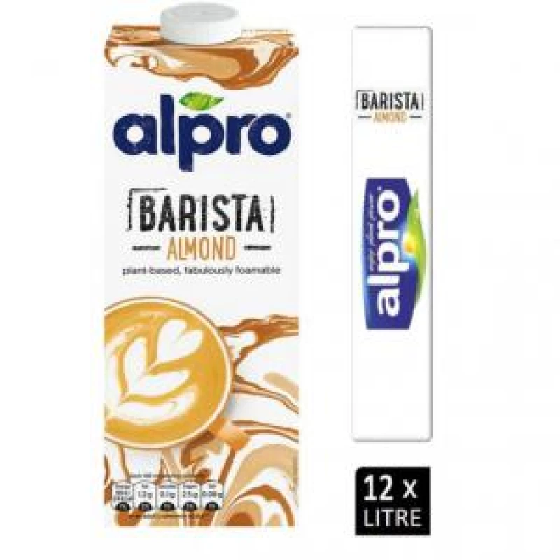 Image of Alpro Alpro Almond Barista 1 Litre (Pack of 12) 80006005 80006005