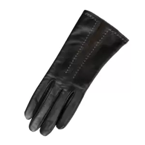Image of Eastern Counties Leather Womens/Ladies Sadie Contrast Panel Gloves (S) (Black/Brown)
