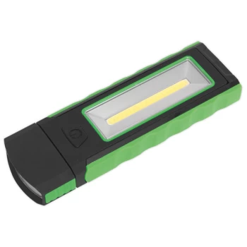 Image of Sealey LED4101GN Magnetic Pocket Light 3W + 0.5W COB LED - Green