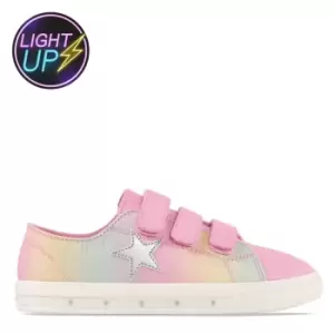 Image of Fabric Flash Canvas Trainers Childrens - Metallics