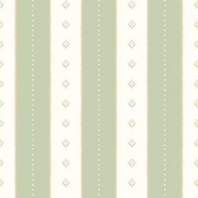 Image of Hoopla Walls Decorative Stripe - Soft Sage 10M Wallpaper
