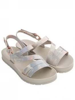 Image of Zaxy Freeze Flat Sandal - Ivory, Ivory, Size 6, Women