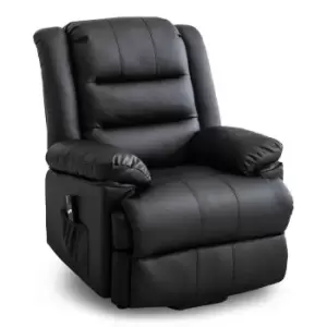 Image of Loxley Electric Rise Recliner - Black