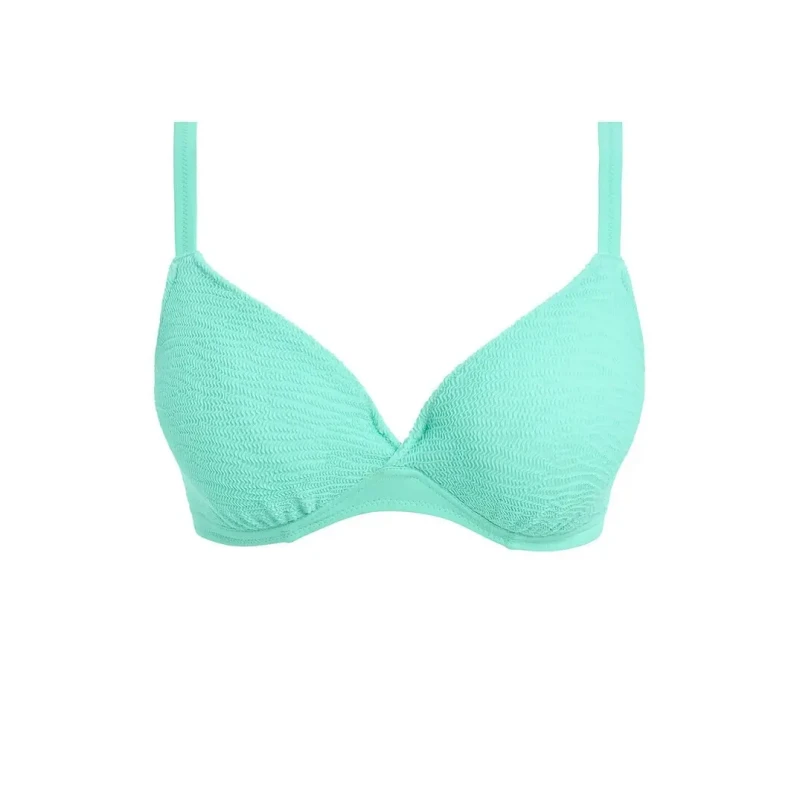 Image of Freya Womens underwired plunge bra Freya Ibiza Waves Bleu Female 90F