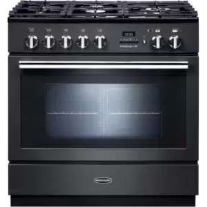 Image of Rangemaster PROP90FXPDFFSL/C (124140) Professional PLUS FXP 90cm Cooker, Slate/Chrome