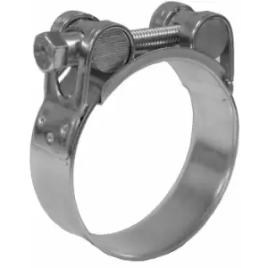 Image of Jubilee SuperClamps Heavy Duty Exhaust Supra T Bolt clip 162-174mm x2pcs Mild Steel - Silver