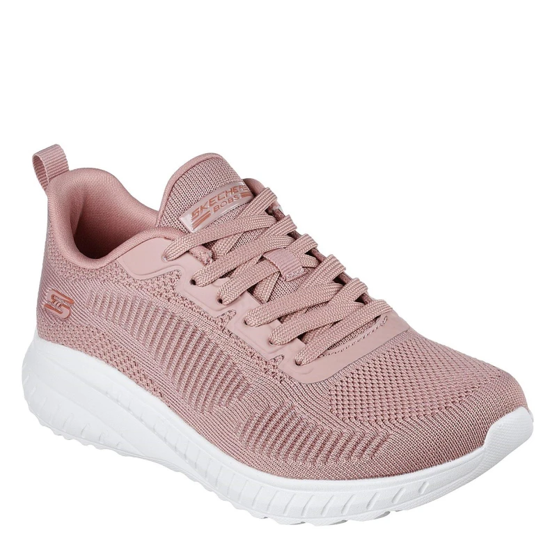 Image of Skechers Bobs Squad Chaos - Face Off Slip On Trainers Womens Blush female 2 (35)