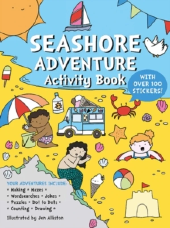 Image of Jen Alliston Seashore Adventure Activity Book Multi unisex