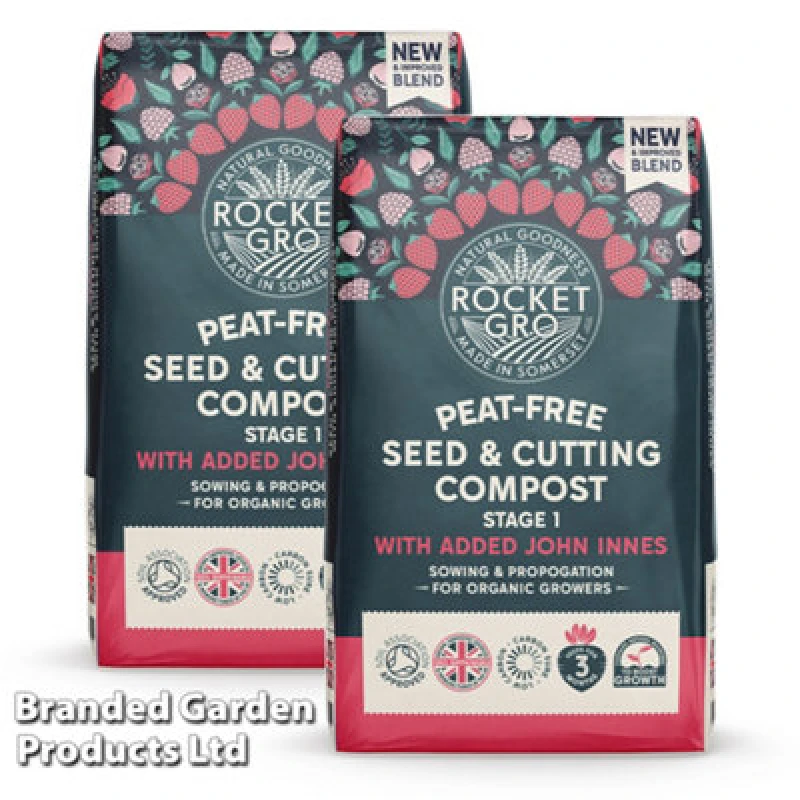 Image of Thompson & Morgan Rocketgro Peat-Free Seed & Cutting Compost With Added John Innes 20 Litre X 2 Units