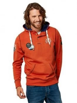 Image of Joe Browns On The Road Hoodie - Orange, Size S, Men