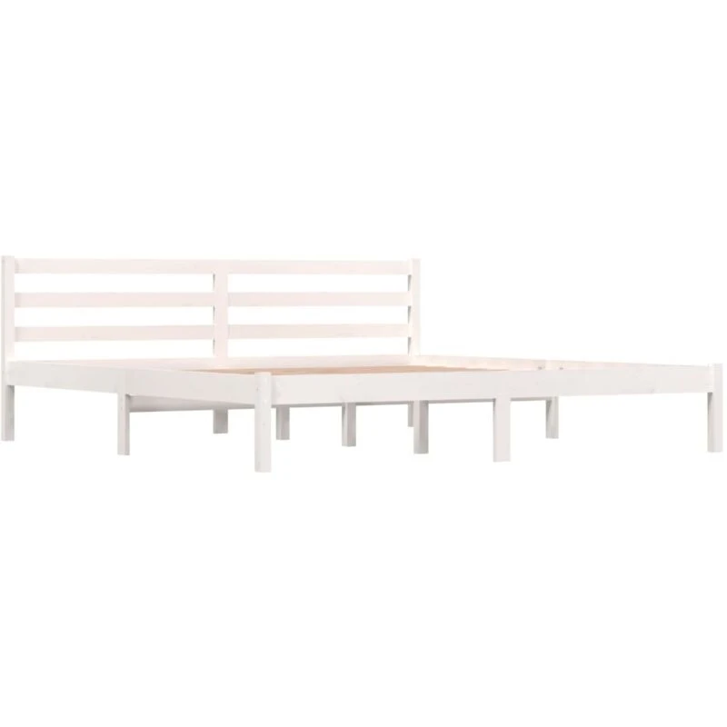 Image of VIDAXL Bed Frame without Mattress 180x200cm White Super King Size Vidaxl 8720286877746