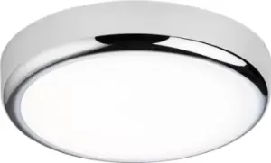 Image of KnightsBridge 230V IP65 9W CCT Adjustable LED Bulkhead C/W Chrome Trim