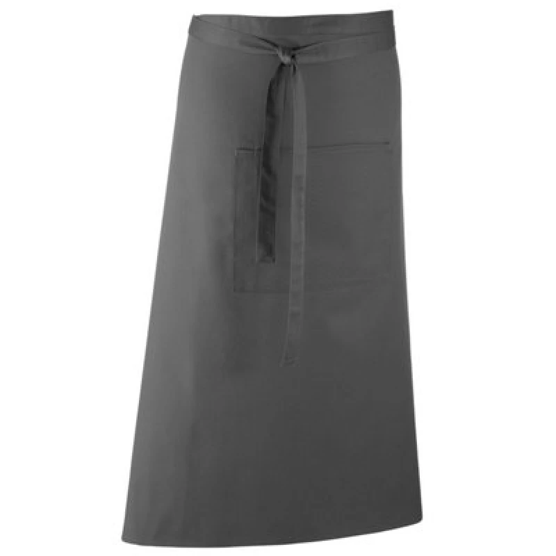 Image of Premier Premier Colours Bar Apron in Dark Grey Dark Grey One Size Unisex 5063470679959