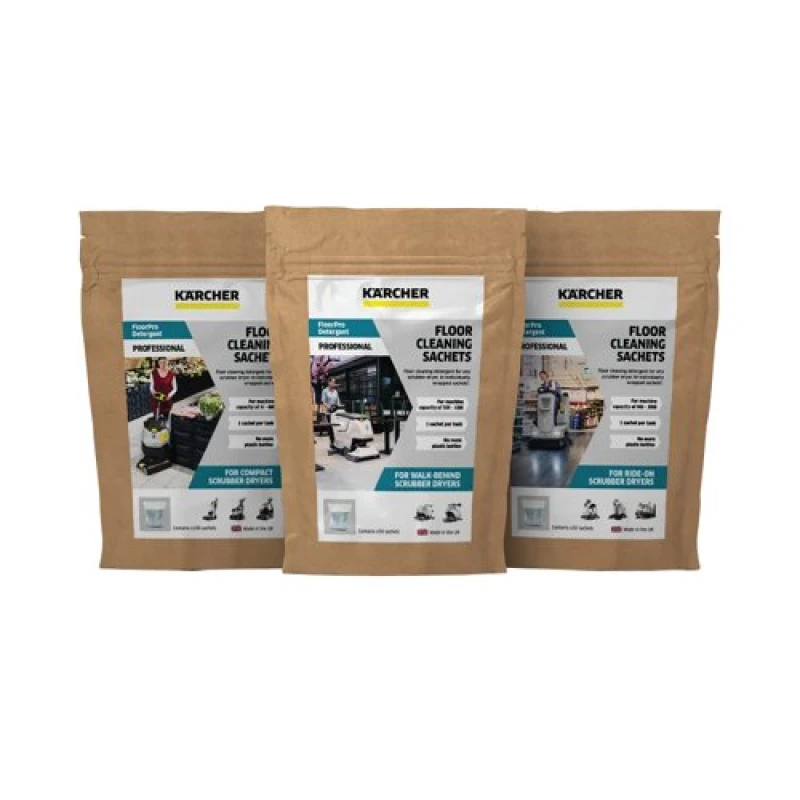Image of Karcher Biodegradable Floor Cleaning Sachets (3 Pack) 9.532-016.0