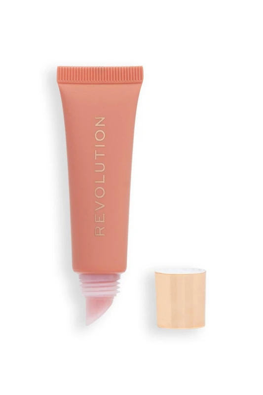 Image of Revolution Juicy Peptide Lip Balm Nude Peach