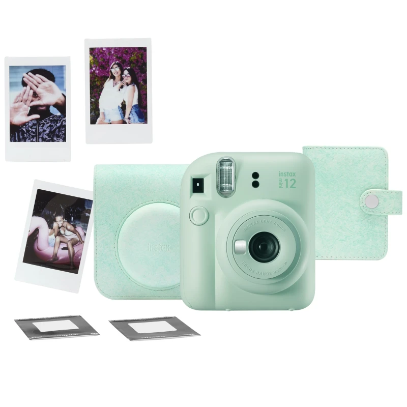Image of Fujifilm Instax Mini 12 Instant Camera - Mint Green - Camera + 10 Shot
