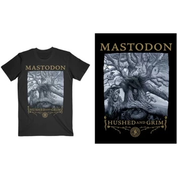Image of Mastodon - Hushed & Grim Cover Unisex Medium T-Shirt - Black