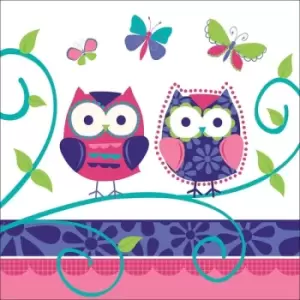 Image of Owl Pal Paper Lunch Napkins (Pack Of 16)