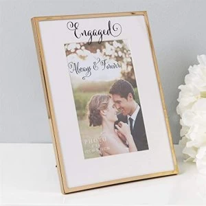 Image of 4" x 6" - Always & Forever Gold Finish Frame - Engaged