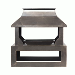 Image of La Hacienda Stonehurst Steel Outdoor Fireplace