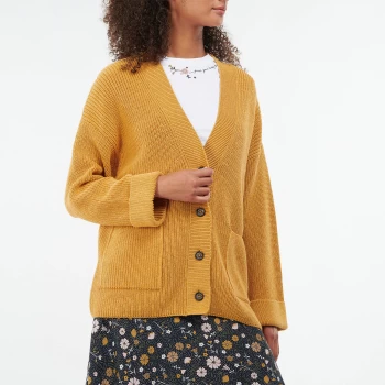 Image of Barbour Womens Ferryside Knit Cardigan - Mustard - UK 12