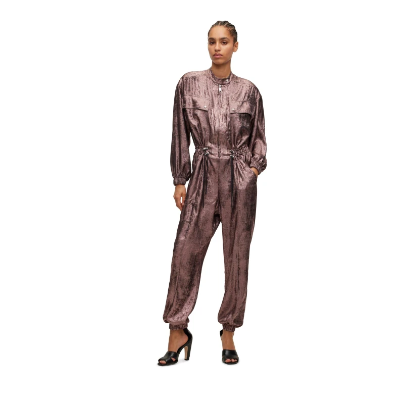 Image of Boss Womens Distinta Jumpsuit Pink female 4 (XXS)
