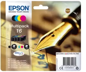 Image of Epson Pen and Crossword 16 Black And Tri Colour Ink Cartridge