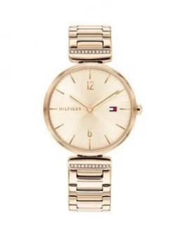 Image of Tommy Hilfiger Rose Dialrose Tone Bracelet Watch