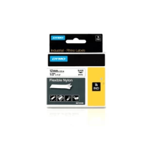Image of Dymo 18491 Black on Yellow Label Tape 19mm x 3.5m