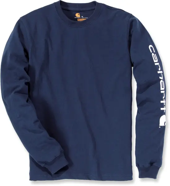Image of Carhartt Logo, sweatshirt , color: Dark Blue , size: M