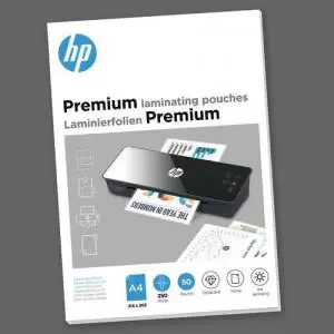 Image of HP Premium Laminating Pouches A4 250 micron Pack 50 9125 61289LM