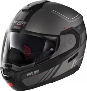 Image of Nolan N90-3 Voyager N-Com Helmet, black-grey, Size S, black-grey, Size S