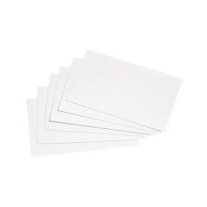 Image of 5 Star Office Record Cards Blank 5x3in 127x76mm White Pack 100