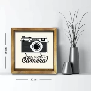 Image of 3030AHS-027 Multicolor Decorative Framed MDF Painting