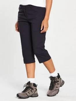 Image of Craghoppers Kiwi Pro II Crop Walking Trousers - Navy, Size 8, Women