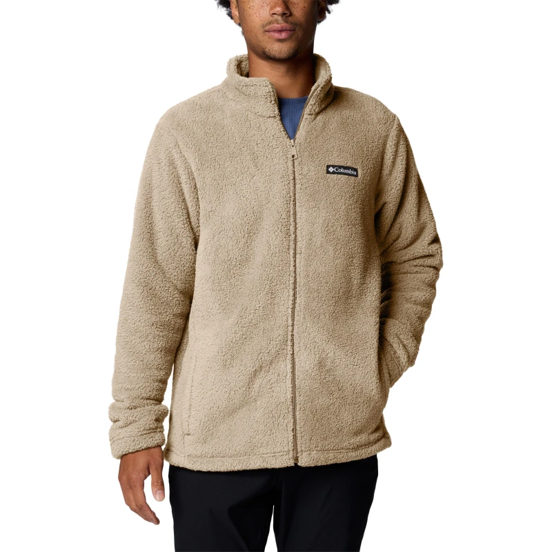 Image of Columbia Mens Thornhead Sherpa Full Zip Fleece Ancient Fossil male Small