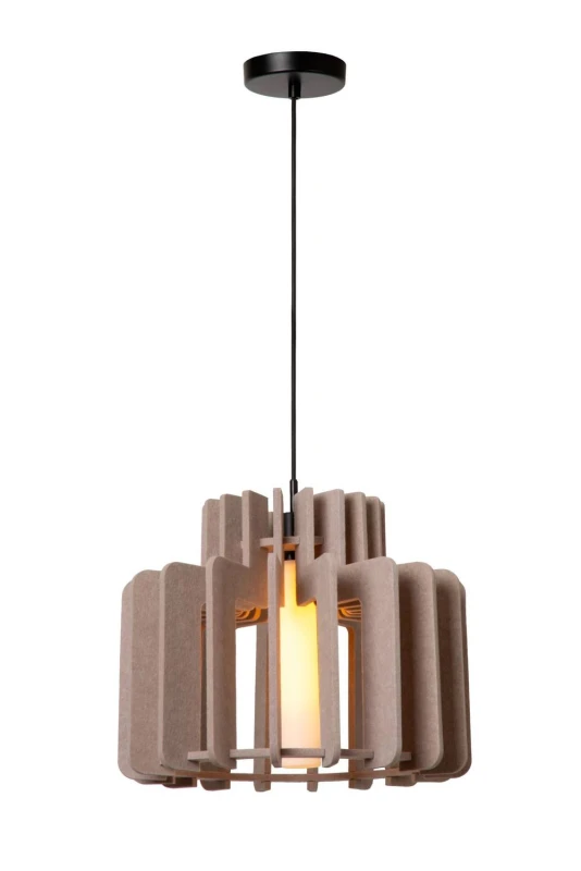 Image of Netlighting Rollo Pendant light 1xE27 Taupe in Brown Brown Unisex