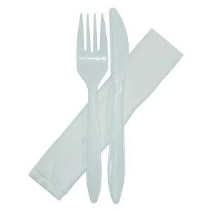 Image of Plastic ForksKnives and Napkins Pack of 500 0512065