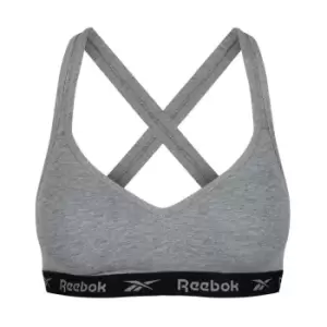 Image of Reebok Cara Crop Sports Bra Womens - Grey