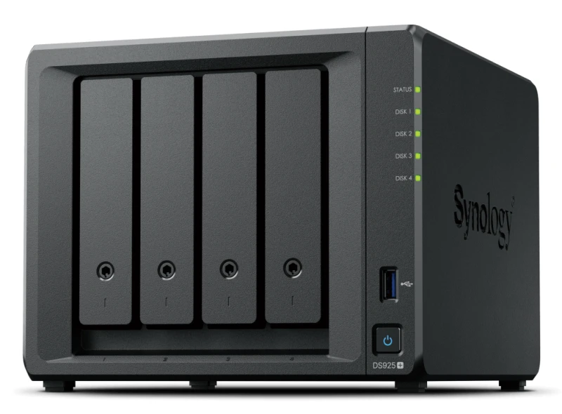 Image of Synology DiskStation DS925+ NAS Ryzen Embedded V1500B 4GB DDR4 16 TB