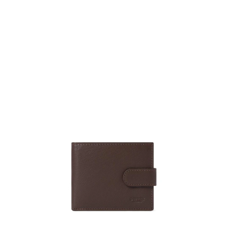 Image of Osprey London Osprey Wesley Popper Wallet Choc male One Size