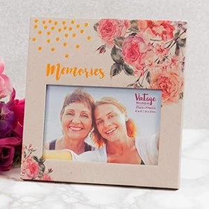 Image of 6" x 4" - Vintage Boutique Floral Paperwrap Photo Frame
